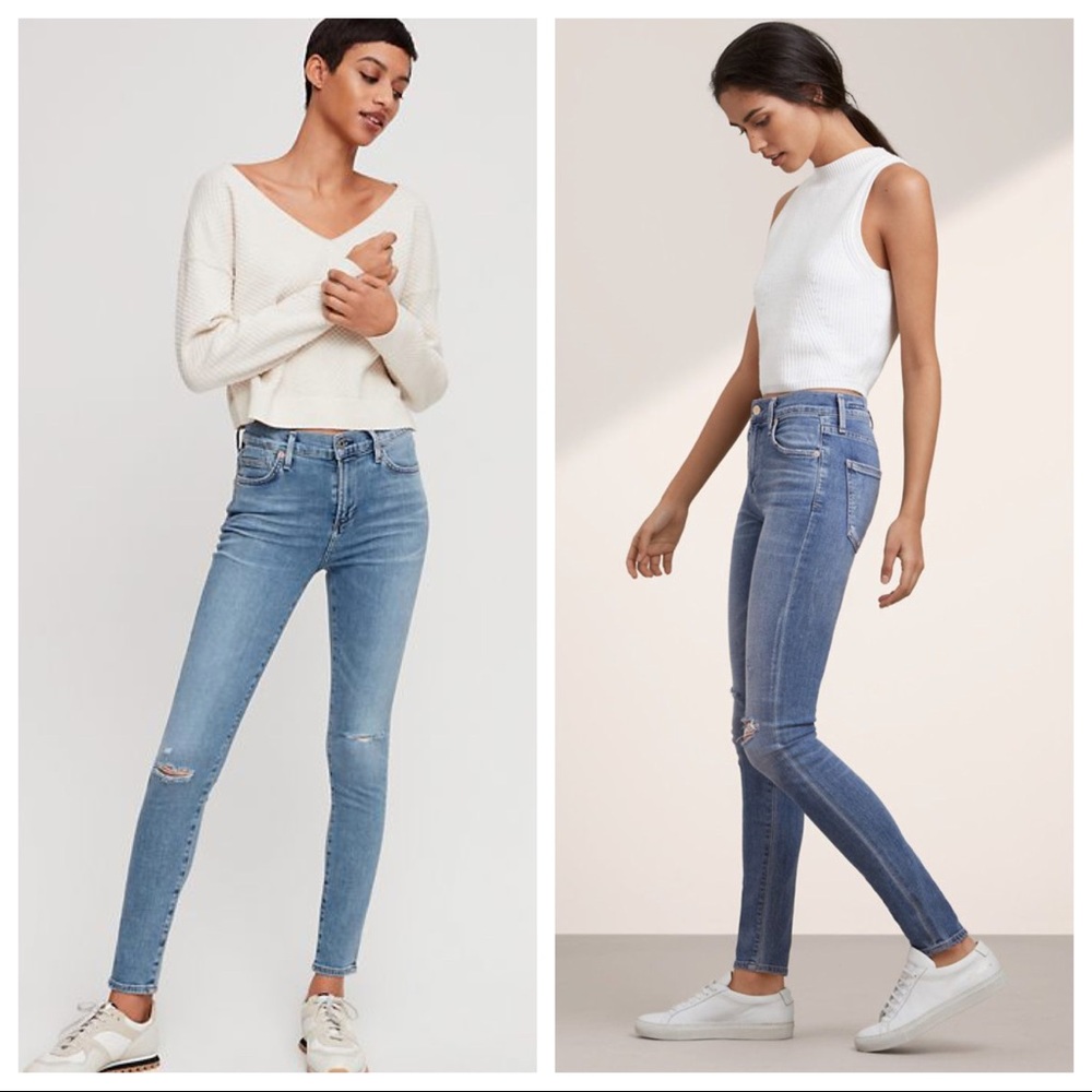 Citizens of Humanity Rocket high rise in Pacifica, distressed detailing